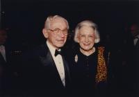 Herbert and Florence Irving at a black-tie event.